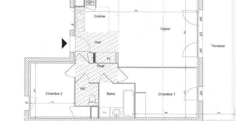 Appartement – T3 – ALBIGNY-SUR-SAÔNE – 1025€ cc
