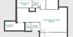 TOULOUSE RANGUEIL – A LOUER Chambre 440€ cc. Avec place de Parking et Balcon.