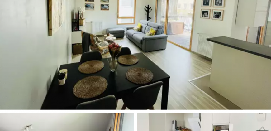 VILLEURBANNE A LOUER T3 de 67m² 1390€ cc avec Parking et Terasse