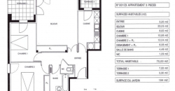 Appartement – T3 – CUGNAUX – 890