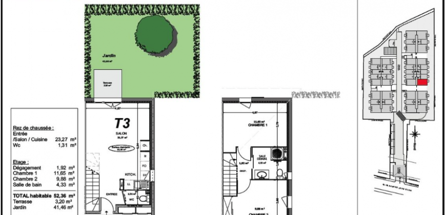 Appartement – T3 – MÉRIGNAC – 940€