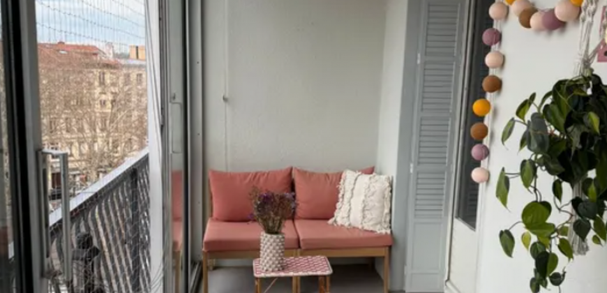 Lyon – A LOUER T4 de 84m². Loyer: 1000€